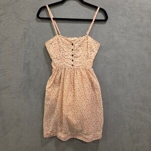 Heritage 1981 Floral Sun Sheer Dress Women's Size Medium Cottagecore Coquette